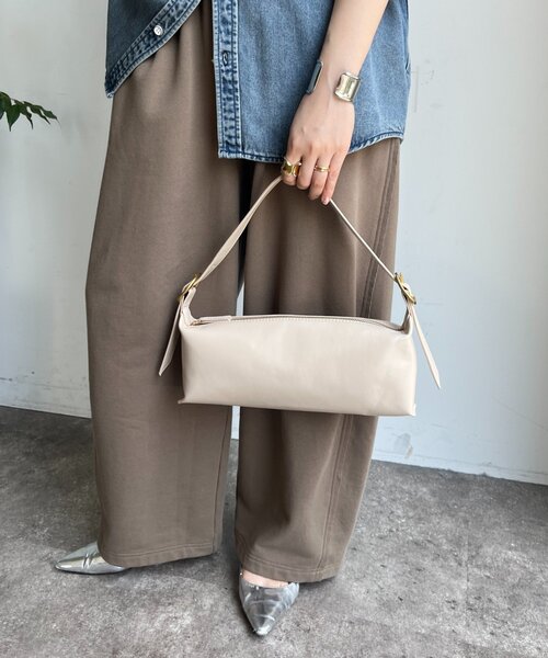 DouDou（ドゥドゥ）の「ワンハンドルバケットバッグ（ショルダーバッグ・レディース・ブラウン/ブラック/アイボリー/イエロー・FREE）」の19枚目の写真