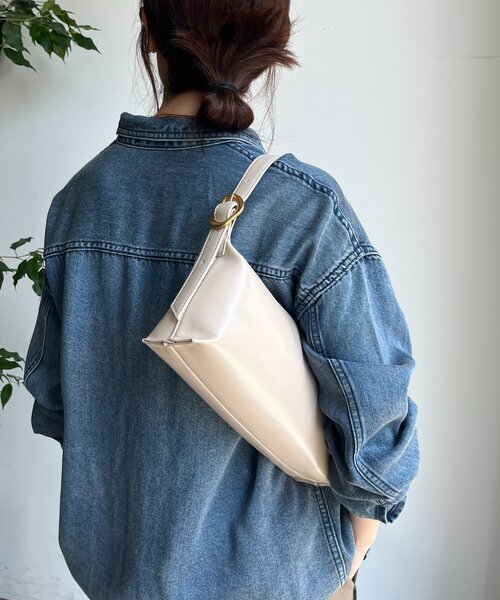 DouDou（ドゥドゥ）の「ワンハンドルバケットバッグ（ショルダーバッグ・レディース・ブラウン/ブラック/アイボリー/イエロー・FREE）」の20枚目の写真