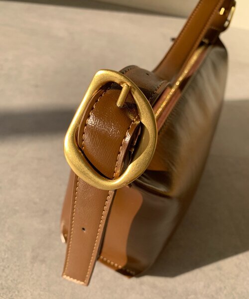 DouDou（ドゥドゥ）の「ワンハンドルバケットバッグ（ショルダーバッグ・レディース・ブラウン/ブラック/アイボリー/イエロー・FREE）」の14枚目の写真