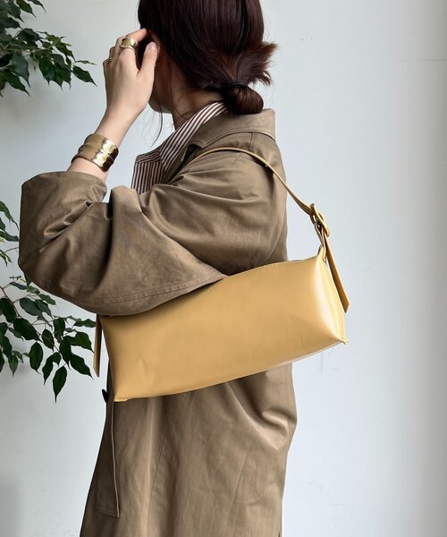 DouDou（ドゥドゥ）の「ワンハンドルバケットバッグ（ショルダーバッグ・レディース・ブラウン/ブラック/アイボリー/イエロー・FREE）」の17枚目の写真