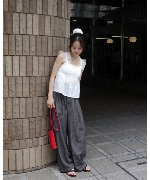 JUMELLE(ジュメロ)の「ダブルリボンサンダル(サンダル・レディース・レッド/ブラック・MEDIUM/SMALL)」の7枚目の写真