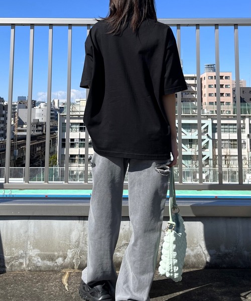 RGY(アールジーワイ)の「【RGY】レトロヒッピービッグシルエットTシャツ(Tシャツ/カットソー・メンズ・ネイビー/ホワイト/ブラック・MEDIUM)」の12枚目の写真