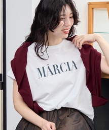 MICA&DEAL | "MARCIA"ヘムラウンドロゴプリントTシャツ〈2サイズ展開〉(Tシャツ/カットソー)