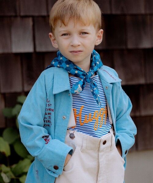 こども ビームス（コドモビームス）の「【別注】PAYDAY / コーデュロイ カバーオール 2025FW（100～160cm）（その他アウター・キッズ・オフホワイト/ブルー・100/110/120/130/140/150/160）」の2枚目の写真