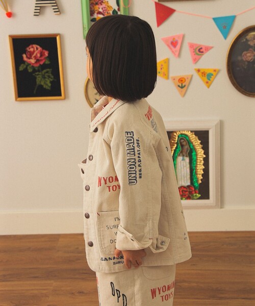 こども ビームス（コドモビームス）の「【別注】PAYDAY / コーデュロイ カバーオール 2025FW（100～160cm）（その他アウター・キッズ・オフホワイト/ブルー・100/110/120/130/140/150/160）」の5枚目の写真