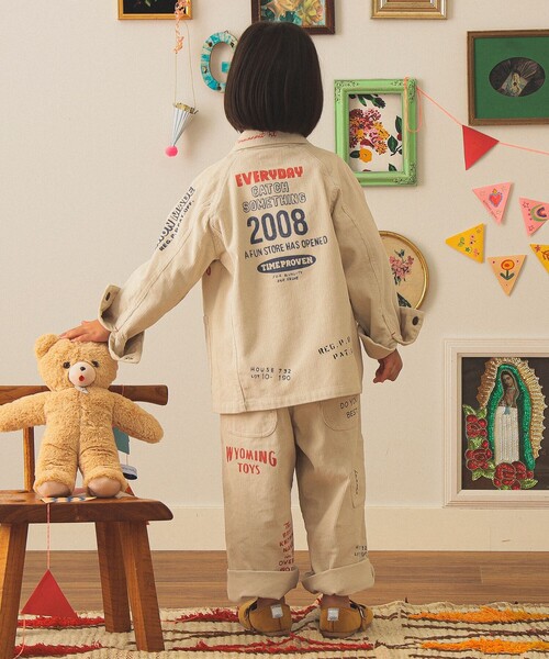 こども ビームス（コドモビームス）の「【別注】PAYDAY / コーデュロイ カバーオール 2025FW（100～160cm）（その他アウター・キッズ・オフホワイト/ブルー・100/110/120/130/140/150/160）」の8枚目の写真