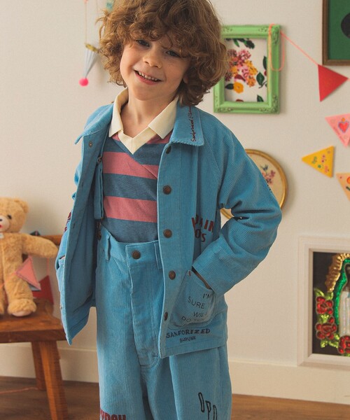 こども ビームス（コドモビームス）の「【別注】PAYDAY / コーデュロイ カバーオール 2025FW（100～160cm）（その他アウター・キッズ・オフホワイト/ブルー・100/110/120/130/140/150/160）」の9枚目の写真
