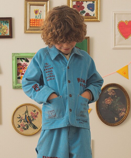 こども ビームス（コドモビームス）の「【別注】PAYDAY / コーデュロイ カバーオール 2025FW（100～160cm）（その他アウター・キッズ・オフホワイト/ブルー・100/110/120/130/140/150/160）」の10枚目の写真