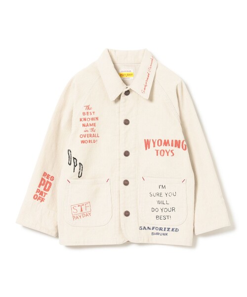 こども ビームス（コドモビームス）の「【別注】PAYDAY / コーデュロイ カバーオール 2025FW（100～160cm）（その他アウター・キッズ・オフホワイト/ブルー・100/110/120/130/140/150/160）」の16枚目の写真