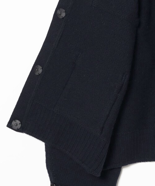 EFFE BEAMS（エッフェビームス）の「3G ウール ジャケット カーディガン（カーディガン/ボレロ・レディース・ネイビー/ライトグレー・ONE SIZE）」の4枚目の写真