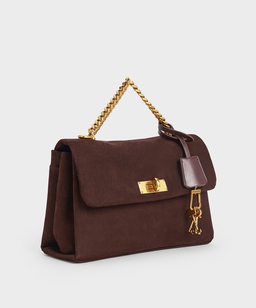 CHARLES & KEITH◆Kerry チェーンハンドル クロスボディバッグ M Kerry ケリー チェーンハンドルクロスボディバッグ(ショルダー