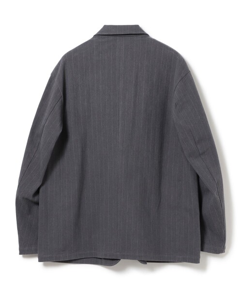 B:MING by BEAMS（ビーミングバイビームス）の「ストライプ ジャージー ジャケット（テーラードジャケット・メンズ・ネイビー/グレー・S/XL/L/M）」の6枚目の写真