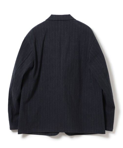B:MING by BEAMS（ビーミングバイビームス）の「ストライプ ジャージー ジャケット（テーラードジャケット・メンズ・ネイビー/グレー・S/XL/L/M）」の9枚目の写真