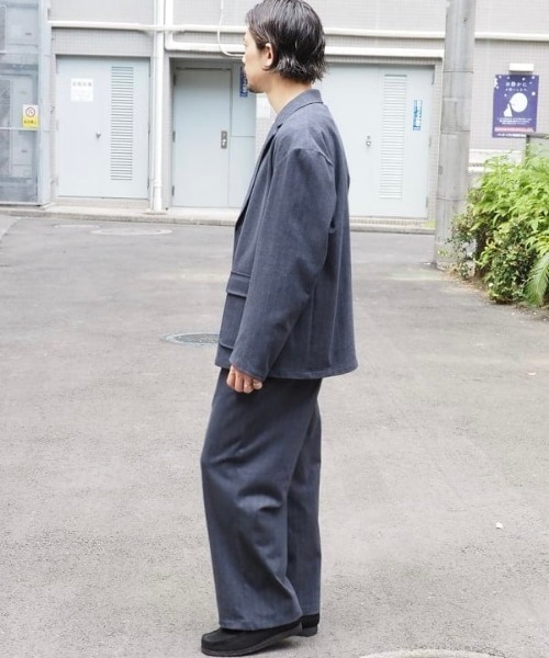 B:MING by BEAMS（ビーミングバイビームス）の「ストライプ ジャージー ジャケット（テーラードジャケット・メンズ・ネイビー/グレー・S/XL/L/M）」の15枚目の写真