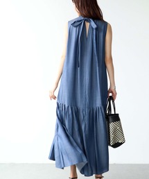 Jines（ジネス）の「キュプラデニムティアードワンピース（ワンピース）」