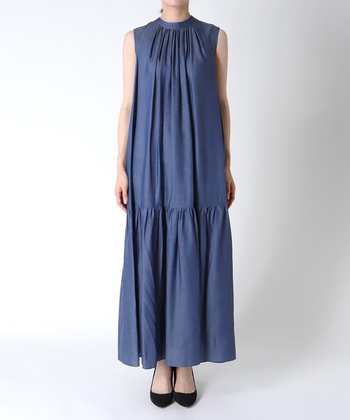 Jines（ジネス）の「キュプラデニムティアードワンピース（ワンピース・レディース・ブルー/インディゴブルー・38）」の17枚目の写真