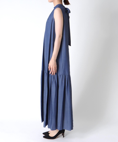 Jines（ジネス）の「キュプラデニムティアードワンピース（ワンピース・レディース・ブルー/インディゴブルー・38）」の18枚目の写真