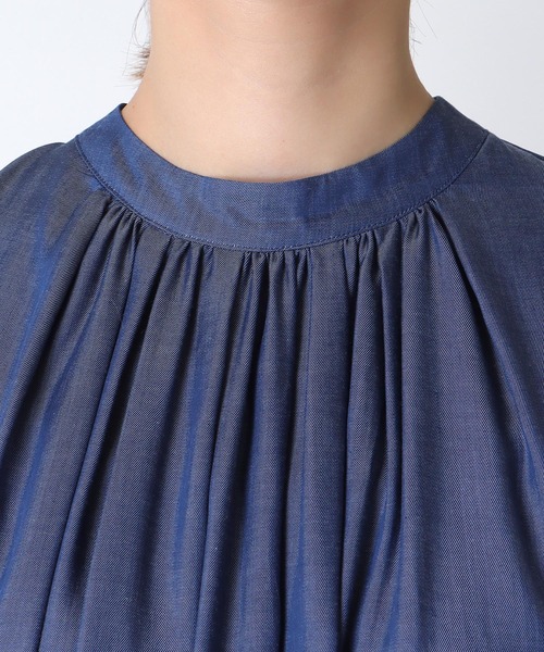 Jines（ジネス）の「キュプラデニムティアードワンピース（ワンピース・レディース・ブルー/インディゴブルー・38）」の20枚目の写真