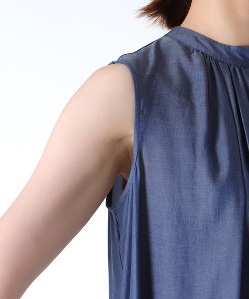 Jines（ジネス）の「キュプラデニムティアードワンピース（ワンピース・レディース・ブルー/インディゴブルー・38）」の21枚目の写真