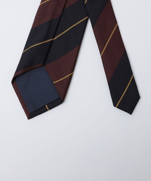 SHIPS（シップス）の「Puccini: シルク ブークレ レジメンタル ネクタイ（ネクタイ・メンズ・ネイビー/ダークブルー/コバルトブルー・1）」の7枚目の写真