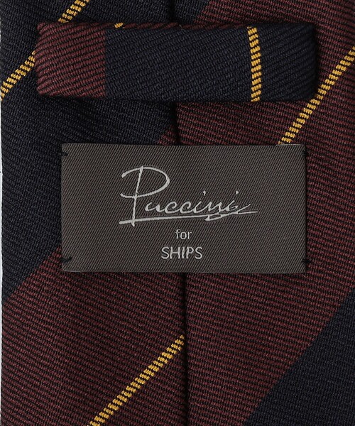 SHIPS（シップス）の「Puccini: シルク ブークレ レジメンタル ネクタイ（ネクタイ・メンズ・ネイビー/ダークブルー/コバルトブルー・1）」の9枚目の写真