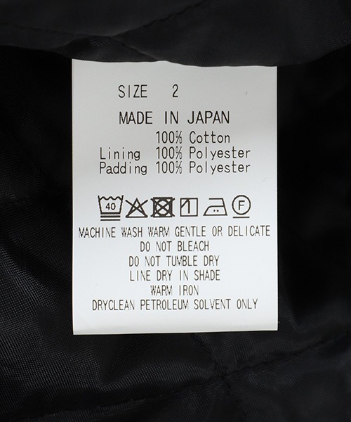 marka（マーカ）の「marka / マーカ：WORKERS PARKA -ORGANIC COTTON DUCK-：M25C01BL01C[COR]（その他アウター・メンズ・ブラック/ネイビー・2(M)/1(S)/3(L)）」の8枚目の写真