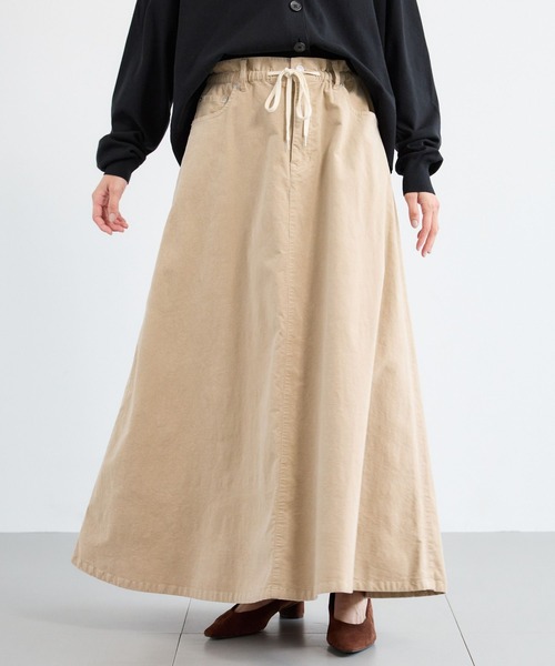 BARNYARDSTORM（バンヤードストーム）の「BARNYARDSTORM / コーデュロイフレアースカート / マシンウォッシャブル 【「BABALOG」チャンネルご紹介アイテム】（スカート・レディース・ブラウン/ベージュ・S/M）」の3枚目の写真