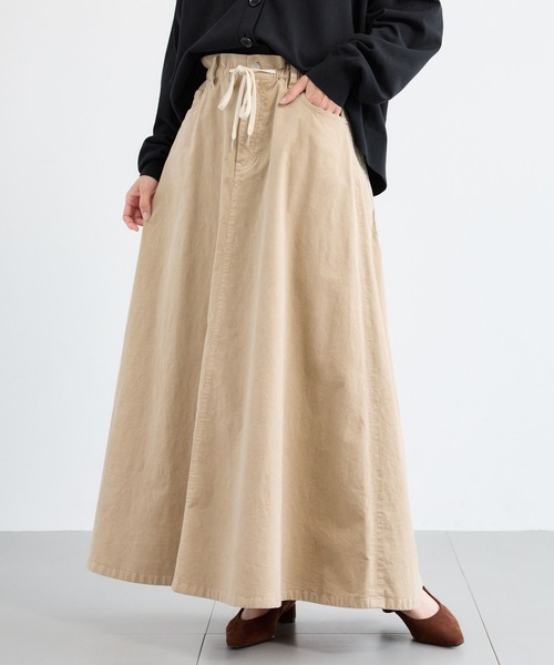 BARNYARDSTORM（バンヤードストーム）の「BARNYARDSTORM / コーデュロイフレアースカート / マシンウォッシャブル 【「BABALOG」チャンネルご紹介アイテム】（スカート・レディース・ブラウン/ベージュ・S/M）」の4枚目の写真