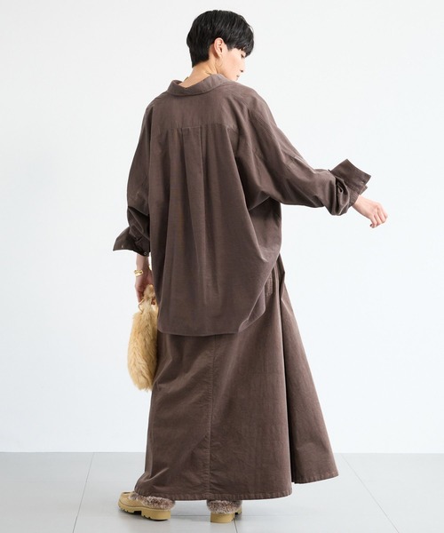 BARNYARDSTORM（バンヤードストーム）の「BARNYARDSTORM / コーデュロイフレアースカート / マシンウォッシャブル 【「BABALOG」チャンネルご紹介アイテム】（スカート・レディース・ブラウン/ベージュ・S/M）」の12枚目の写真