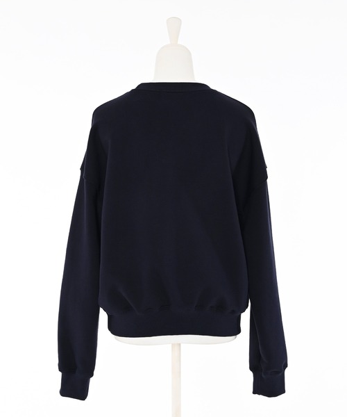 Narcissus（ナルシス）の「クロップドスウェット（スウェット・レディース・ホワイト/ネイビー・FREE）」の13枚目の写真