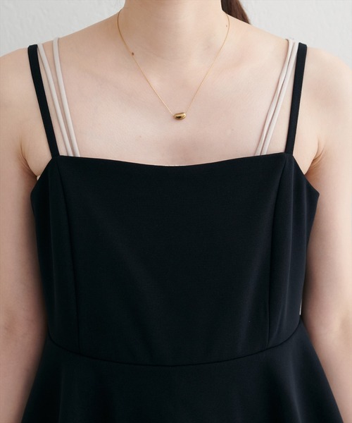 natural couture(ナチュラルクチュール)の「【WEB限定】ストレッチペプラムオールインワン(つなぎ/オールインワン・レディース・グレー/ブラック/グレイッシュベージュ・FREE)」の8枚目の写真