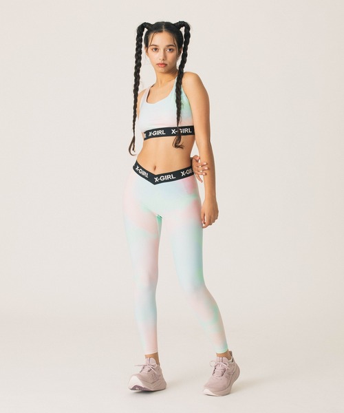 X-girl SPORTS（エックスガールスポーツ）の「MARBLE SPORTS BRA（スポーツブラ・レディース・マルチ・MEDIUM/LARGE）」の4枚目の写真