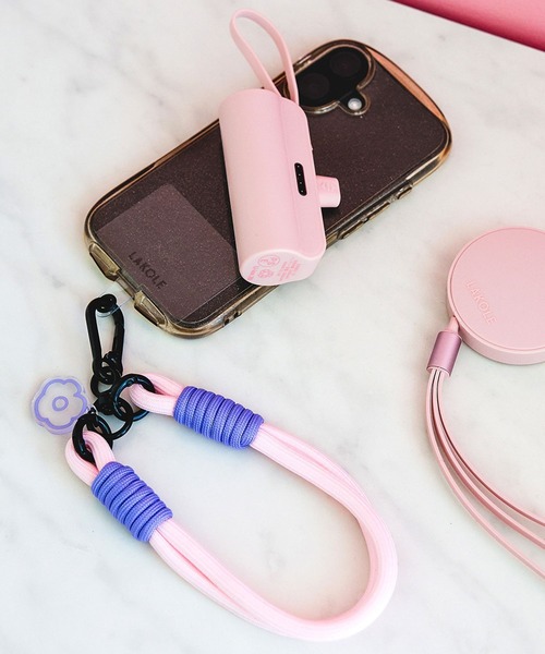 セール】FLOWERハンドストラップ / 581643（スマホグッズ）｜LAKOLE