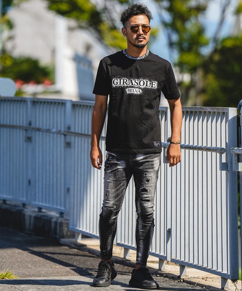 adamsJUGGLER（アダムスジャグラー）の「RTEGG.ベルヴァティー（Tシャツ/カットソー・メンズ・ブラック/ホワイト・S/M/L/XL/XXL）」の14枚目の写真
