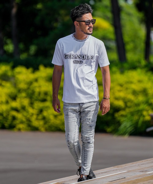 adamsJUGGLER（アダムスジャグラー）の「RTEGG.ベルヴァティー（Tシャツ/カットソー・メンズ・ブラック/ホワイト・S/M/L/XL/XXL）」の15枚目の写真