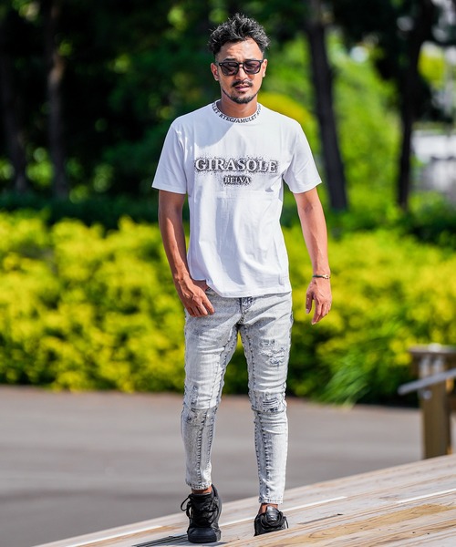 adamsJUGGLER（アダムスジャグラー）の「RTEGG.ベルヴァティー（Tシャツ/カットソー・メンズ・ブラック/ホワイト・S/M/L/XL/XXL）」の17枚目の写真