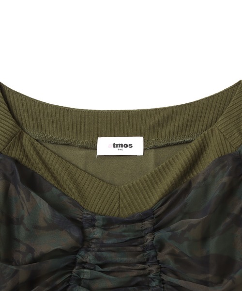 atmos pink（アトモスピンク）の「atmos pink See-through Layered LS T-shirt / アトモス ピンク シースルー レイヤード エルエス ティーシャツ（Tシャツ/カットソー・レディース・グレー/ブラック/ウッドランド・FREE）」の22枚目の写真