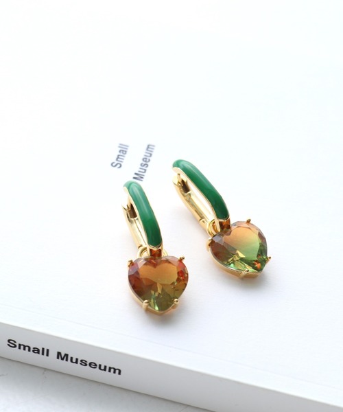 ハートビジュ×エポワンタッチピアス（2WAY)（ピアス（両耳用
