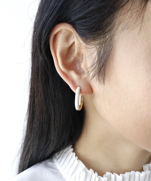 4°C ２wayピアス ハートビジュ×エポワンタッチピアス（2WAY)（ピアス（両耳用