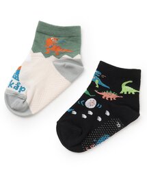 恐竜ショートソックス2足セット