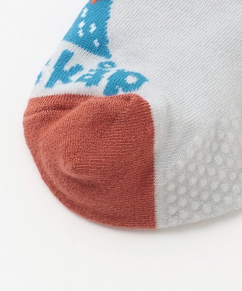 kladskap（クレードスコープ）の「恐竜ショートソックス2足セット（ソックス/靴下・キッズ・ベージュ/ブラック・L(18-20cm)/M(16-18cm)/S(13-15cm)/11-13cm）」の4枚目の写真