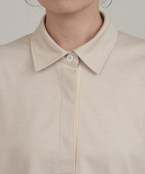 russet(ラシット)の「【再値下げ】スキッパーラガーシャツ(Tシャツ/カットソー・レディース・ダークグレー/ベージュ・FREE)」の14枚目の写真