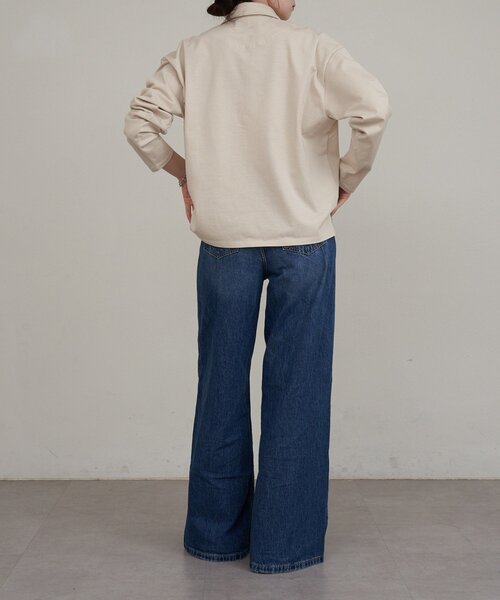 russet(ラシット)の「【再値下げ】スキッパーラガーシャツ(Tシャツ/カットソー・レディース・ダークグレー/ベージュ・FREE)」の20枚目の写真