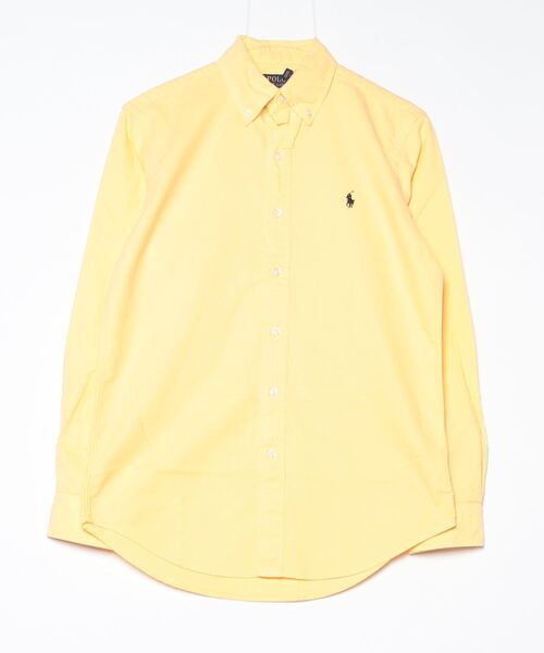 POLO RALPH LAUREN(ポロ ラルフ ローレン)の「クラシック フィット ガーメントダイド オックスフォード シャツ(シャツ/ブラウス・メンズ・イエロー・S/M/L/XL/XS/XXL)」の4枚目の写真