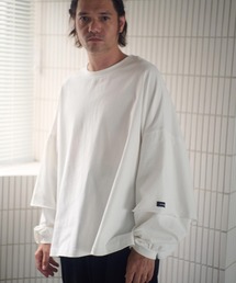 mlt5400-wide boxcut layered long sleeve 長袖Tシャツ(AP2524023)