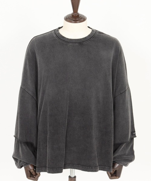 ADAM PATEK（アダムパテック）の「mlt5400-wide boxcut layered long sleeve 長袖Tシャツ(AP2524023)（Tシャツ/カットソー・メンズ・ホワイト/ブラック・1/2）」の17枚目の写真