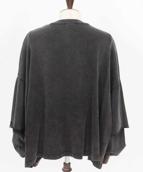 ADAM PATEK（アダムパテック）の「mlt5400-wide boxcut layered long sleeve 長袖Tシャツ(AP2524023)（Tシャツ/カットソー・メンズ・ホワイト/ブラック・1/2）」の18枚目の写真