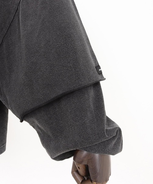 ADAM PATEK（アダムパテック）の「mlt5400-wide boxcut layered long sleeve 長袖Tシャツ(AP2524023)（Tシャツ/カットソー・メンズ・ホワイト/ブラック・1/2）」の21枚目の写真