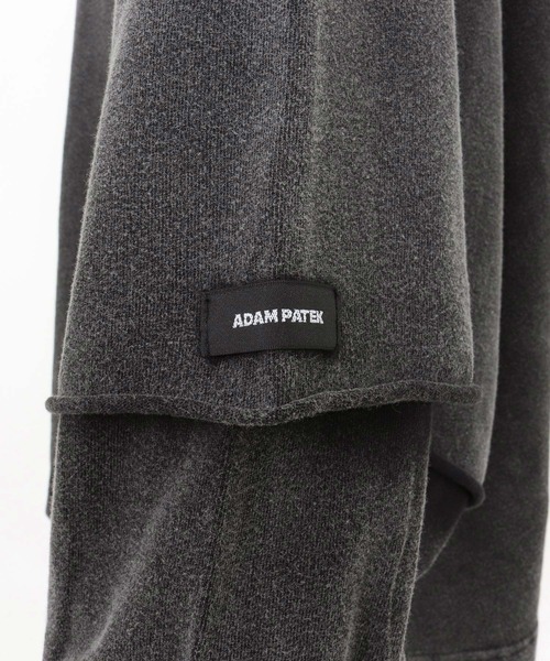 ADAM PATEK（アダムパテック）の「mlt5400-wide boxcut layered long sleeve 長袖Tシャツ(AP2524023)（Tシャツ/カットソー・メンズ・ホワイト/ブラック・1/2）」の22枚目の写真