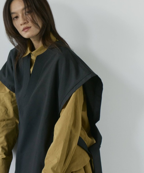 Libra Cue（リブラ キュー）の「サイドベルトオーバージレ（ベスト・レディース・ブラック/ベージュ・FREE）」の17枚目の写真